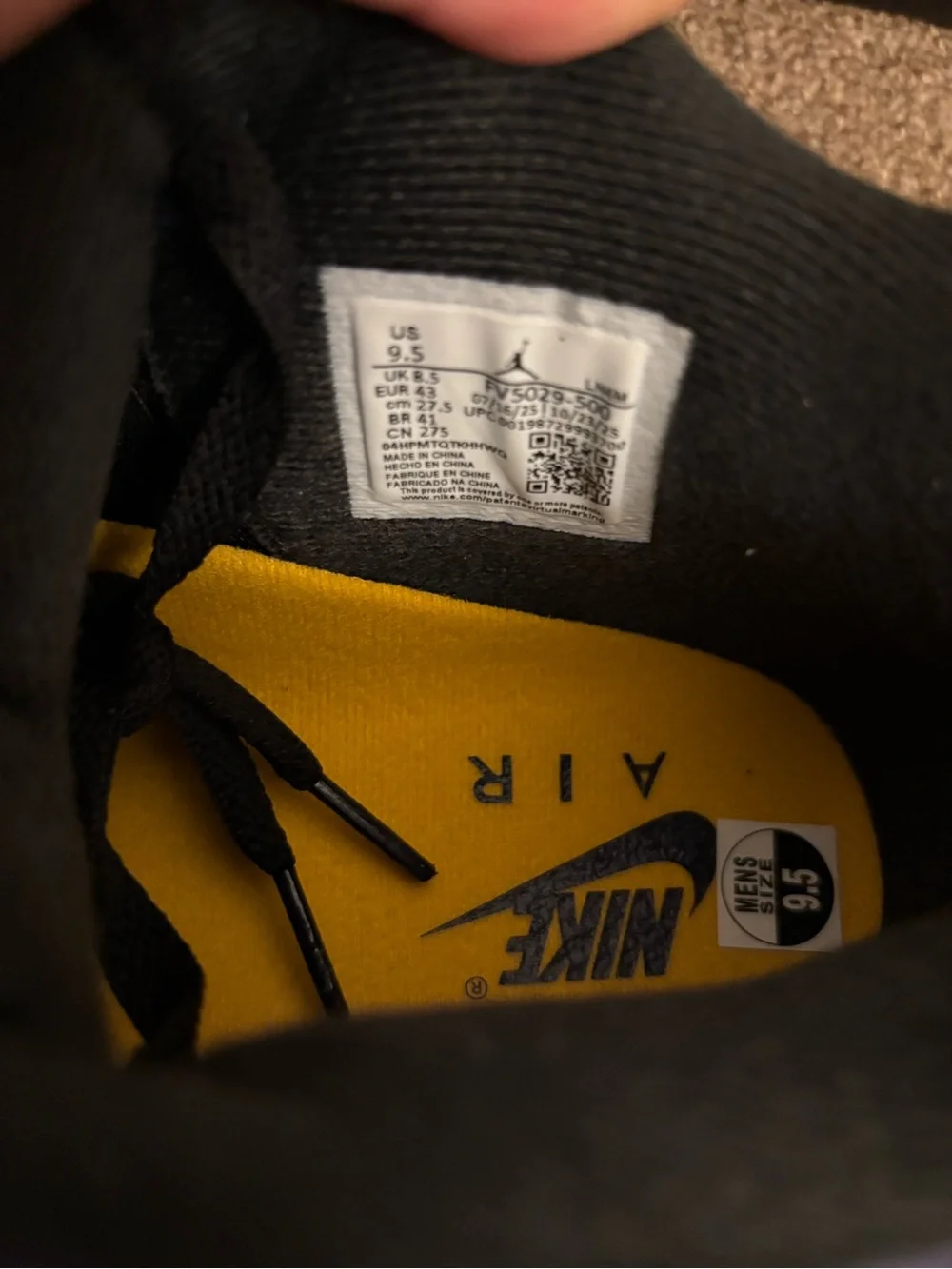 Air Jordan 4 Retro Lakers with Yellow Jumpman